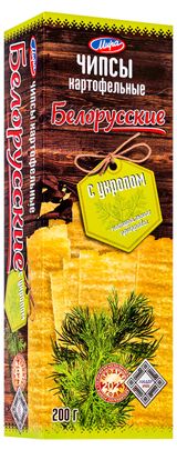 Изображение товара Чипсы картофельные «Мира» Белорусские с укропом, 200 г