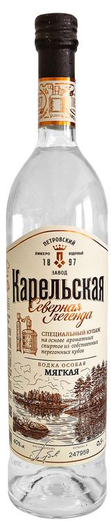 Изображение товара Водка «Карельская Северная Легенда» Особая мягкая Россия, 0,5 л