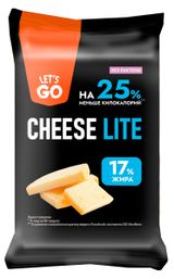 Изображение товара Сыр полутвердый Let's Go Cheese Lite без лактозы 35% БЗМЖ, 180 г