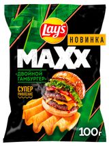 Изображение товара Чипсы картофельные Lay's Maxx Двойной гамбургер, 100 г