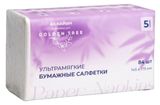 Изображение товара Салфетки бумажные Golden Tree пятислойные, 84 шт