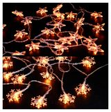 Изображение товара Гирлянда электрическая Actuel Снежинки 40 LED теплый белый, 0,6 м
