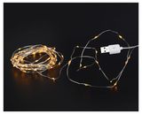 Изображение товара Гирлянда электрическая Actuel Роса USB 100 LED теплый белый, 4,9 м