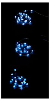 Изображение товара Гирлянда электрическая Actuel на батарейках 20 LED холодный белый 0,95 м, 1 шт в ассортименте