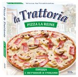 Изображение товара Пицца La Trattoria с ветчиной и грибами замороженная, 335 г