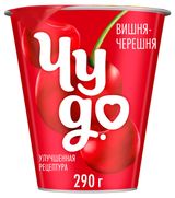 Изображение товара Йогурт «Чудо» вязкий живой Вишня-Черешня 2% БЗМЖ, 290 г