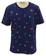 Изображение товара Футболка для мальчика новогодняя синяя, р 116-164