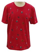 Изображение товара Футболка для мальчика новогодняя красная, р 116-164