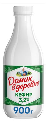 Изображение товара Кефир «Домик в деревне» 3.2% БЗМЖ, 900 г