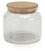Изображение товара Банка для сыпучих продуктов Actuel стеклянная с бамбуковой крышкой, 520 мл