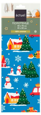 Изображение товара Полотенце кухонное Actuel Время чудес Домики, 45х60 см