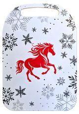 Изображение товара Доска разделочная деревянная Символ года огненная лошадь 29х21,5 см