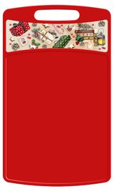 Изображение товара Доска разделочная Actuel Вокруг света с декором прямоугольная, 335х220х4 мм