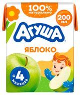 Изображение товара Сок «Агуша» яблоко с 4 мес., 200 мл