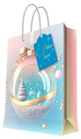 Изображение товара Пакет подарочный «Феникс-Презент» бумажный 18x23x10 см, 1 шт в ассортименте