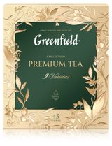 Изображение товара Чайное ассорти Greenfield Премиум коллекция черного и зеленого чая, 45 пакетиков