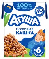 Изображение товара Каша молочная жидкая «Агуша» Засыпай-ка гречневая с 6 мес., 200 мл
