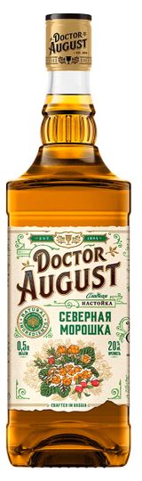 Изображение товара Настойка сладкая Doctor August Северная морошка Россия, 0,5 л