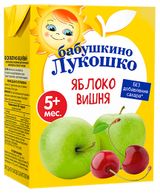 Изображение товара Сок «Бабушкино Лукошко» яблоко вишня без добавления сахара с 5 мес., 200 мл