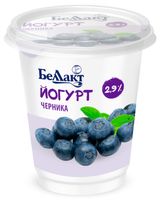 Изображение товара Йогурт «Беллакт» с наполнителем черника 2,9% БЗМЖ Беларусь, 380 г