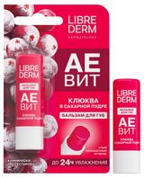 Изображение товара Бальзам для губ Librederm Аевит с ароматом клюквы, 4 г