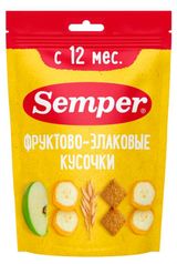 Изображение товара Фруктово-злаковые кусочки Банан яблоко с 12 мес., 22,5 г