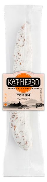 Изображение товара Колбаса сыровяленая «Карнеззо» со вкусом Том Ям и белой плесенью, 100 г