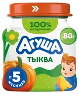 Изображение товара Пюре овощное «Агуша» Первая ложка тыква с 5 мес., 80 г