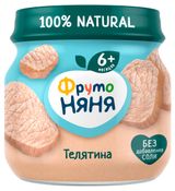 Изображение товара Пюре «ФрутоНяня» телятина с 6 мес., 80 г