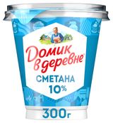 Изображение товара Сметана «Домик в деревне» 10% БЗМЖ, 300 г