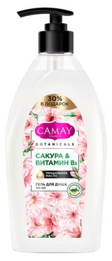 Изображение товара Гель для душа Camay Botanicals Японская сакура без парабенов, 750 мл