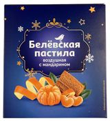 Изображение товара Пастила АШАН Красная птица Белевская воздушная с мандарином, 200 г