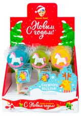 Изображение товара Карамель леденцовая фигурная Sweet на основе подсластителя изомальт на палочке 30 г, 1 шт в ассортименте