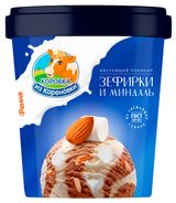 Изображение товара Мороженое пломбир «Коровка из Кореновки» зефирки и миндаль, 300 г