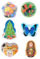 Изображение товара Полотенце кухонное Wellness прессованное 30х60 см, 1 шт в ассортименте