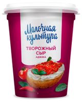 Изображение товара Сыр творожный «Молочная культура» Аджика 60% БЗМЖ, 130 г