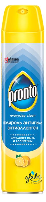 Изображение товара Полироль для мебели Pronto Антипыль и Антиаллерген, 250 мл