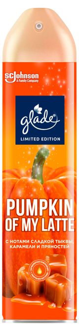 Изображение товара Освежитель воздуха Glade Аэрозоль Pumpkin Of my Latte, 300 мл