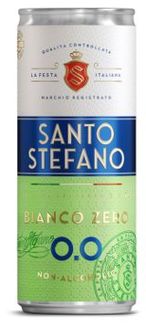 Изображение товара Напиток винный игристый безалкогольный  Santo Stefano белый полусладкий Россия, 0,25 л