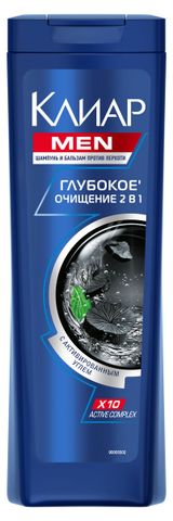 Изображение товара Шампунь для волос «Клиар» Men Глубокое очищение, 400 мл