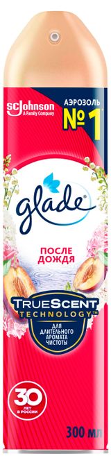 Изображение товара Освежитель воздуха Glade Аэрозоль После дождя, 300 мл