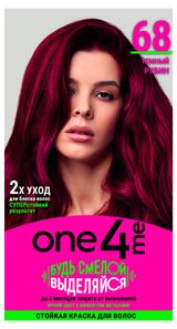 Изображение товара Красная стойкая для волос One4Me 68 Темный рубин