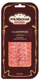 Изображение товара Колбаса сырокопченая «Рублёвский» Сальчичон нарезка, 70 г