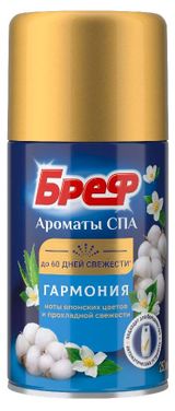 Изображение товара Освежитель воздуха «Бреф» Гармония ароматы СПА сменный баллон, 250 мл