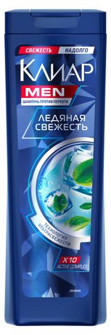 Изображение товара Шампунь для волос «Клиар» Men Ледяная свежесть с ментолом, 400 мл