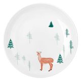 Изображение товара Тарелка обеденная Actuel Вокруг света Ели и Олень фарфоровая белая, 26 см