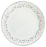 Изображение товара Тарелка десертная Actuel Золото театра Снежинки фарфоровая белая, 20 см