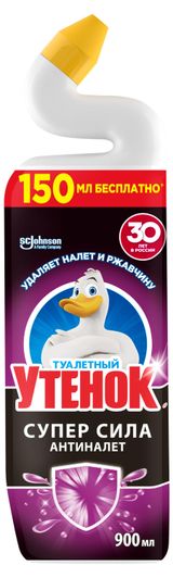 Изображение товара Средство для очистки унитаза «Туалетный Утенок» Антиналет, 900 мл