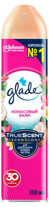 Изображение товара Освежитель воздуха Glade Аэрозоль Кокосовый Бали, 300 мл