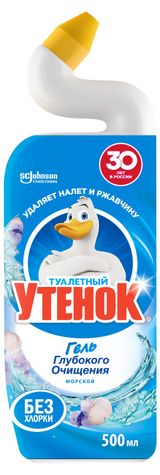 Изображение товара Средство для очистки унитаза «Туалетный Утенок» Морской, 500 мл